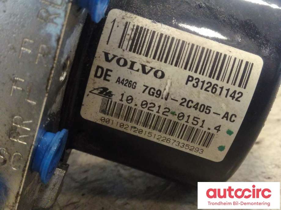 ABS sentral til Volvo V70 2007-2013 (Type III, Fase 1)  (ATE|31261142|31261143|10.0212-0151.4| 00.0404-974D.0)