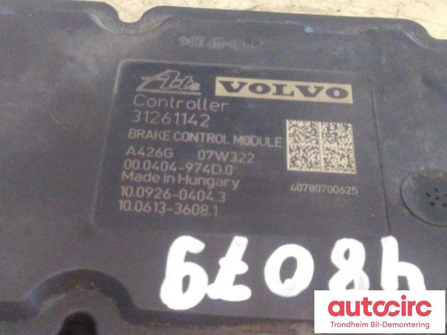 ABS sentral til Volvo V70 2007-2013 (Type III, Fase 1)  (ATE|31261142|31261143|10.0212-0151.4| 00.0404-974D.0)