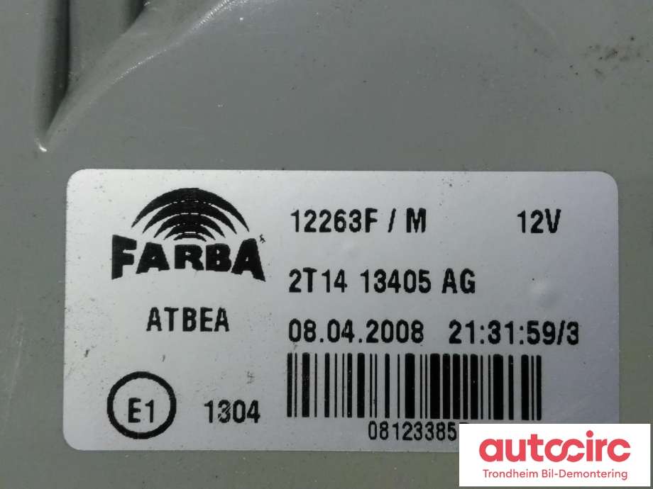 Baklykt venstre til Ford Transit Connect 2009-2013 (Type I, Fase 2)  (FARBA|2T14-13405-AG|1369222|12263F/M)