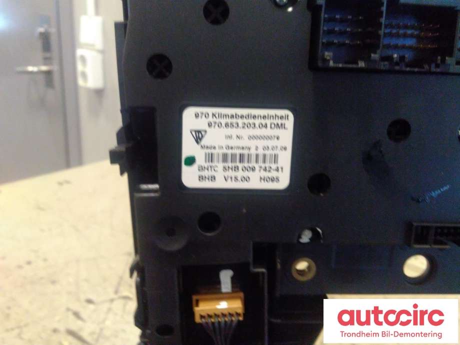 Varmeapparat betjening til Porsche Panamera 2009-2017 (Type I) (970) (970) (BHTC|97065320304|97061347002|97065320335)