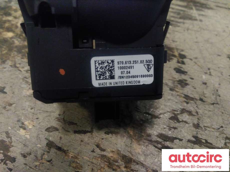 Bryter elektrisk håndbrekk/parkbrems til Porsche Panamera 2009-2017 (Type I) (970) (970) (...|97061325102|970 613 251 02|970613251025Q0| 970 613 251 02 5Q0)