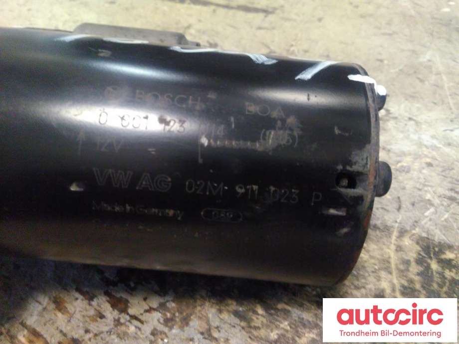 Starter diesel til VW Jetta 2005-2010  (BOSCH|02M911023P|0001123014|)