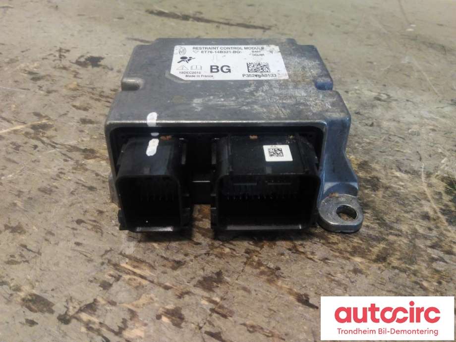 Styreenhet airbag hovedsensor til Ford Transit Courier, 2014-2018 (Type I, Fase 1)  (...|ET76-14B321-BG)