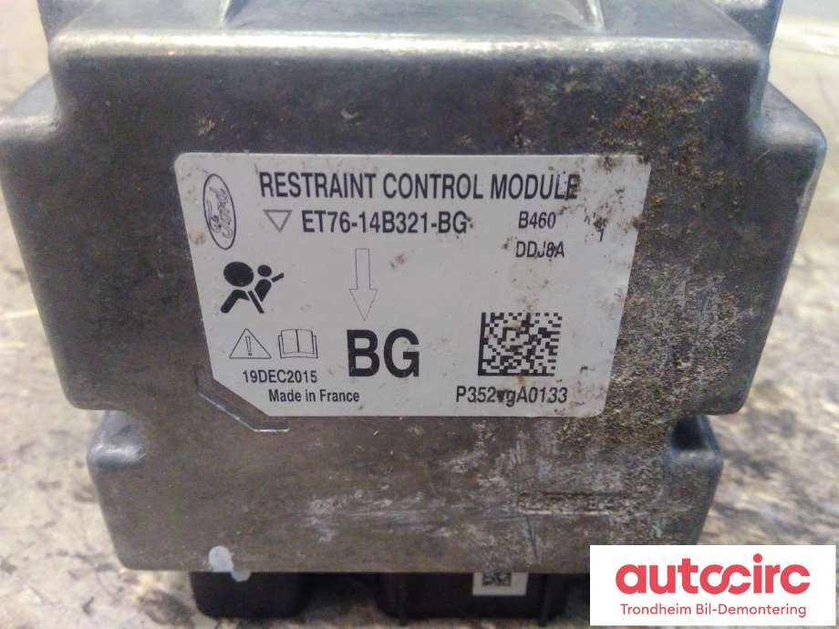 Styreenhet airbag hovedsensor til Ford Transit Courier 2014-2018 (Type I, Fase 1)  (...|ET76-14B321-BG|1882410|)
