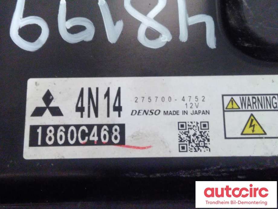 Styreenhet motor til Mitsubishi Outlander 2012-2015 (Type III, Fase 1) (DENSO|1860C468|275700-4752|)