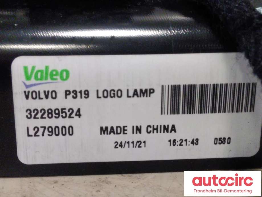 Taklyspanel til Polestar 2 2020-->>  (VALEO|32289524|L279000|)