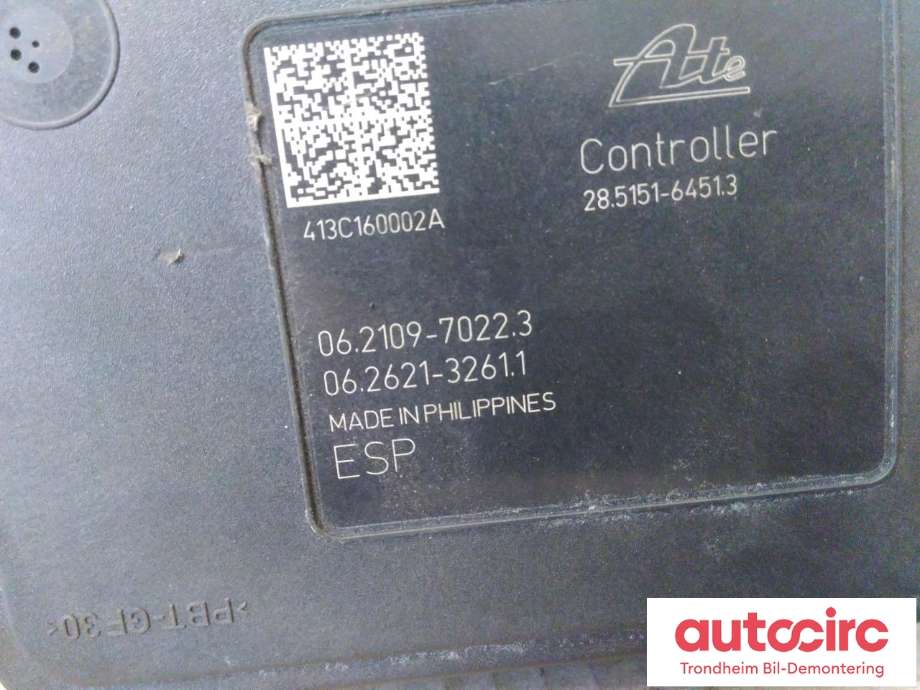 ABS sentral til Mitsubishi Outlander 2012-2015 (Type III, Fase 1)  (ATE|4670A990|4670A991|06.2102-2954.4| 06.2109-7022.3| 06.2621-3261.1)