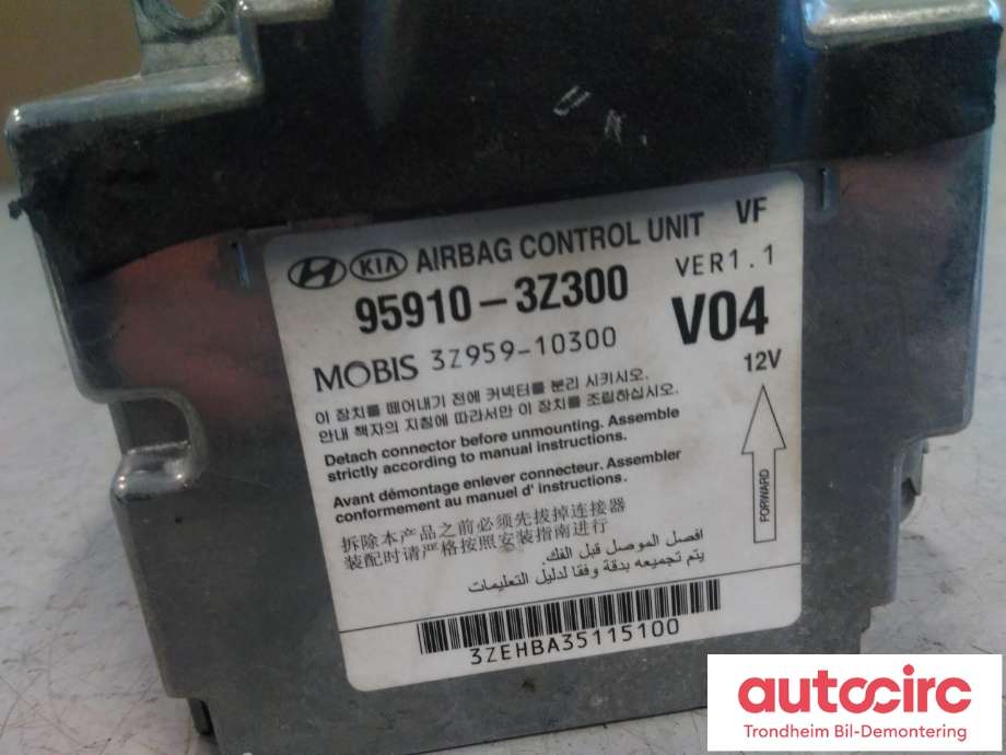 Styreenhet airbag hovedsensor til Hyundai i40 2012-2017  (MOBIS|95910-3Z300|959103Z300|3Z959-10300)