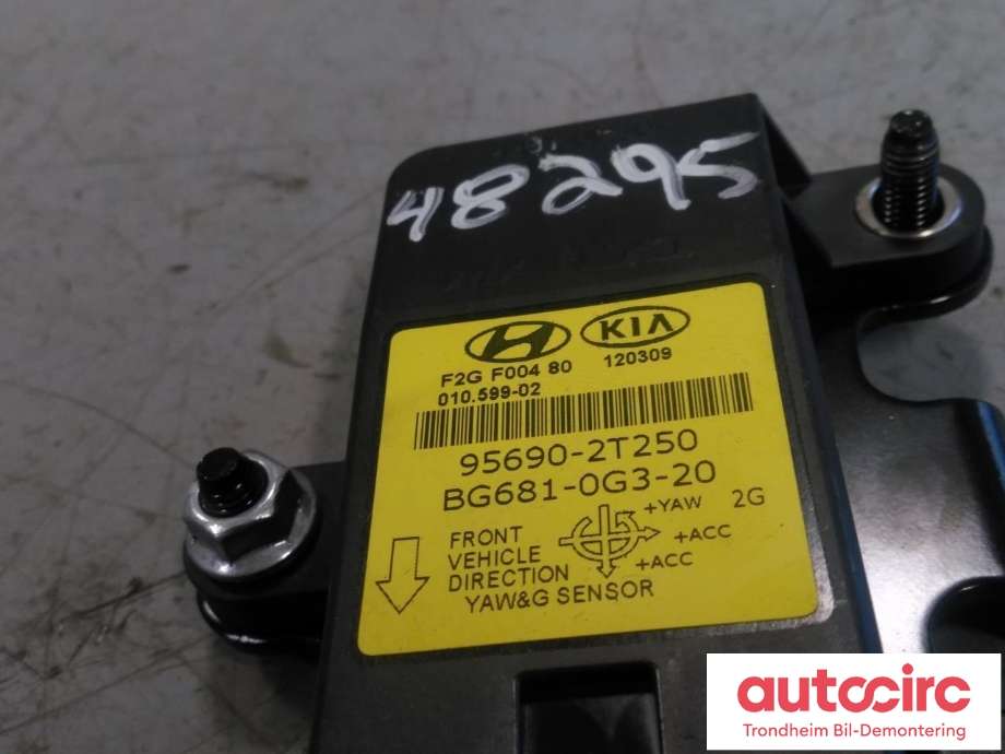 Sensor akselerasjonssensor/ESP DUO til Hyundai i40 2012-2017  (MANDO|95690-2T250|95690-3Z000|956903Z000| BG681-0G3-20)