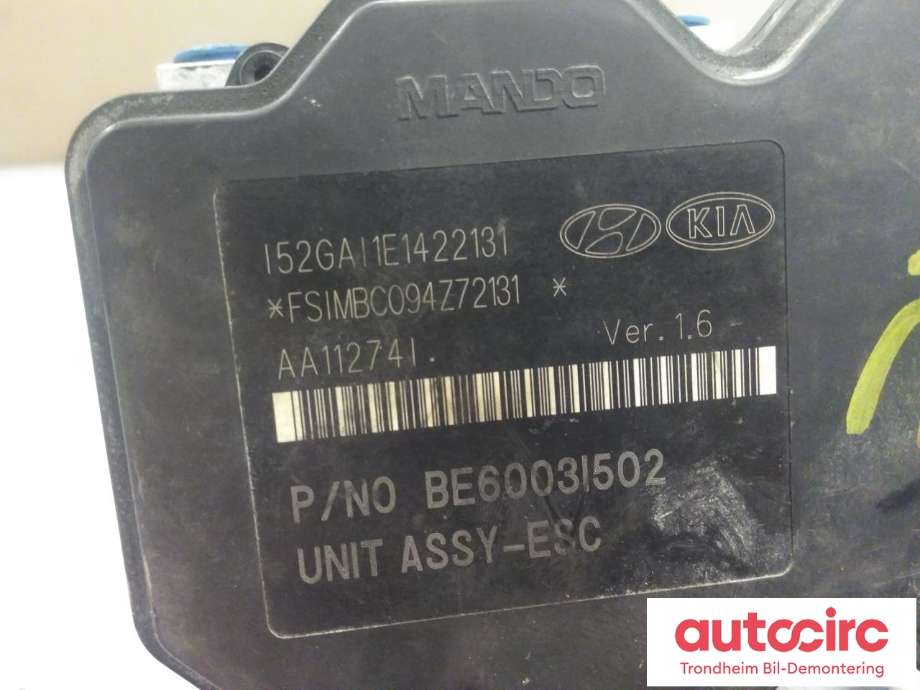 ABS sentral til Hyundai i40 2012-2017  (MANDO|58920-3Z510|589203Z510|BH6013I501| BE6003I502)