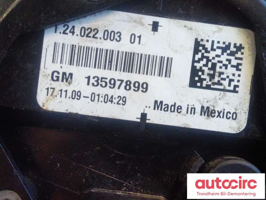 Vannpumpe elektrisk til Opel Ampera-e 2017-->> (Type II)  (GM|12402200201|13597899|)