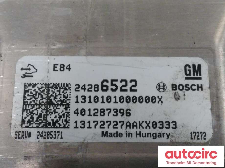 Styreenhet motor til Opel Ampera-e 2017-->> (Type II) (BOSCH|24285371|)