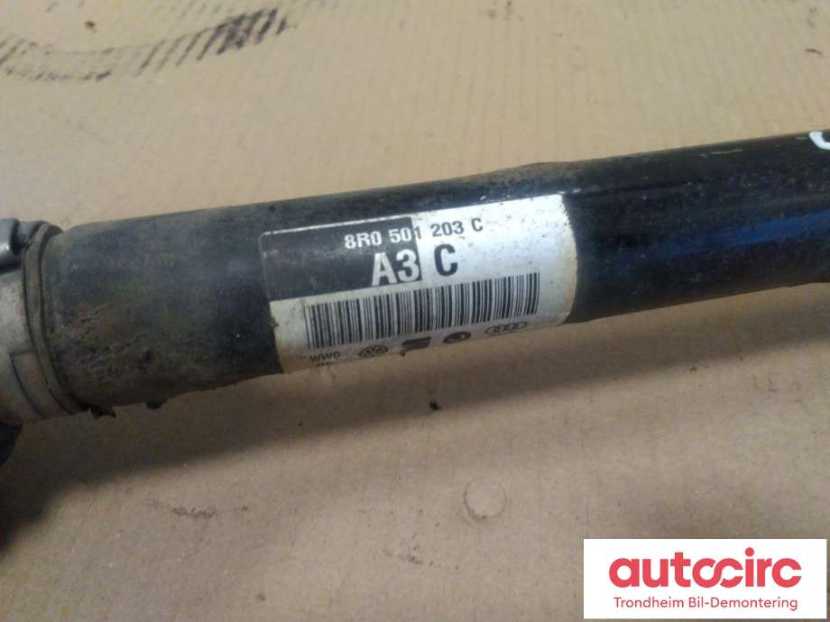 Drivaksel venstre bak, diesel/automat til Audi A7 2010-2014 (Type I, Fase 1)  (..|8R0501203C|)