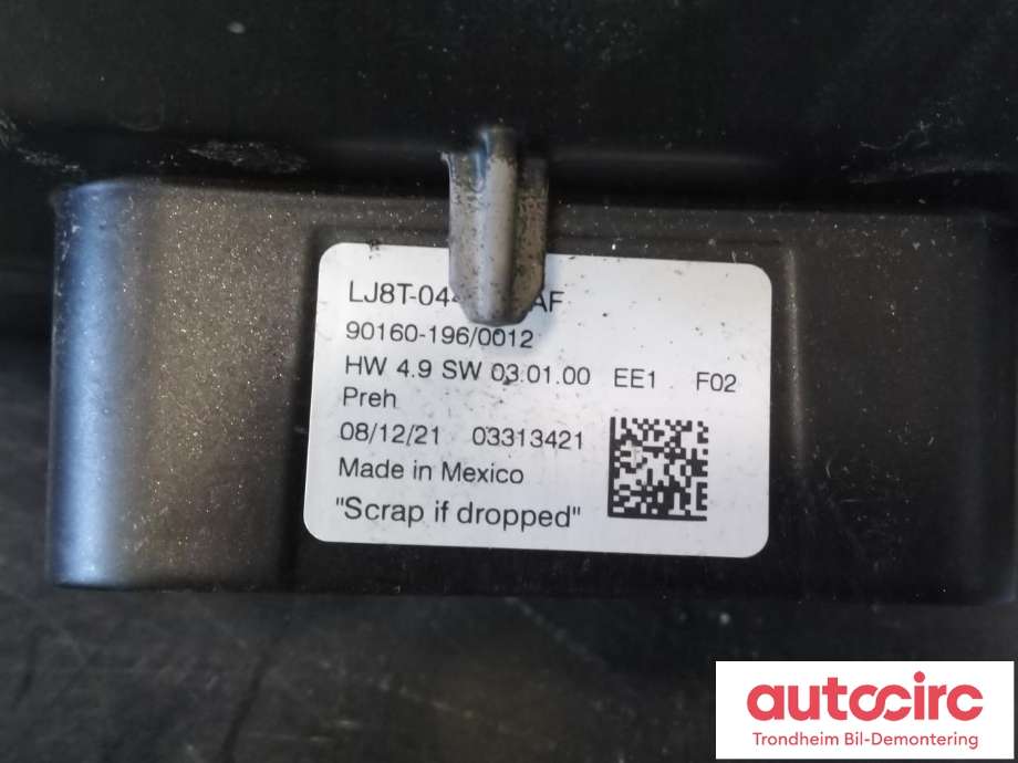 Multimedia display (MCU - Media Controller Unit) til Ford Mustang Mach-e 2020-->>  (..|LJ8T-044R30-AF|2547671|)