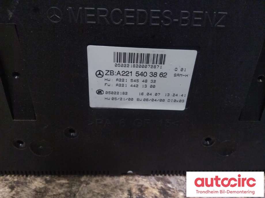 Styreenhet (SAM - Signal Acquisition Module) til Mercedes S-Klasse 2005-2013 (W221) (W221) (...|A2215403862|A2215454832|A2215458532)