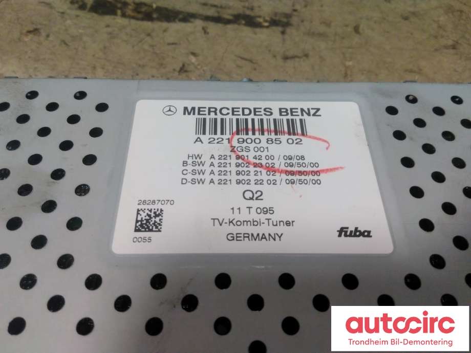 Bilstereo diverse til Mercedes ML 2011-2015 (Fase 1) (W166) (W166) (FUBA|A2219008502|A2219002604|)