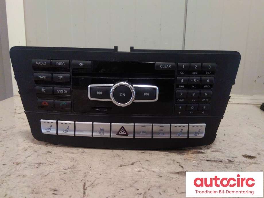 Bilstereo navigasjon spiller til Mercedes ML, 2011-2015 (Fase 1) (W166) (W166) (..|A1669007003)