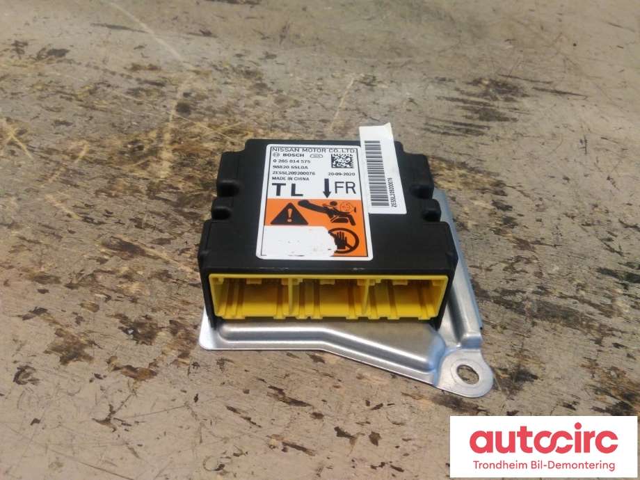 Styreenhet airbag hovedsensor til Nissan Leaf, 2018-->> (Type II)  (BOSCH|988205SL0A)