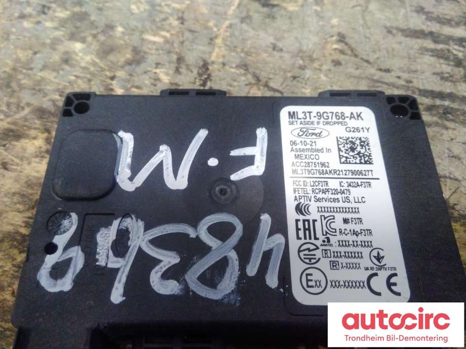 Sensor radar til Ford Mustang Mach-e 2020-->> (FORD|ML3T-9G768-AK|2573786|)