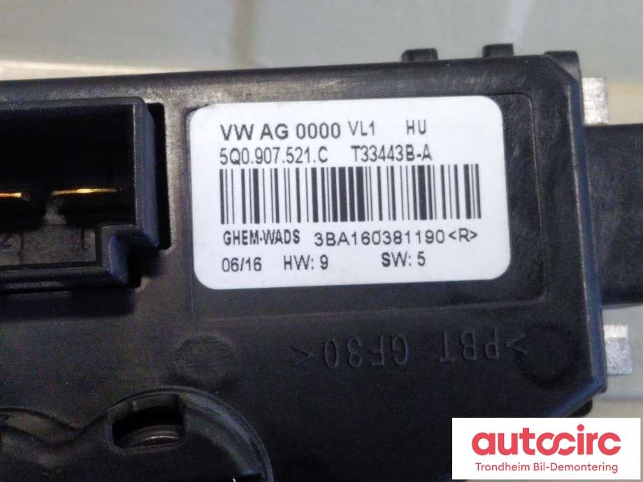 Varmeapparat motstand til VW Passat 2015-2019 (Fase 1) (B8) (B8) (VALEO|5Q0907521C|5WA907521|T33443B)