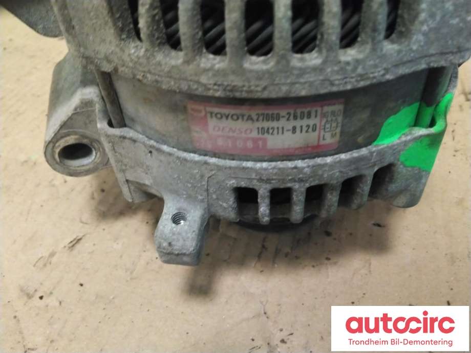 Dynamo diesel til Toyota RAV4 2013-2015 (Type IV, Fase 1)  (DENSO|27060-26081|2706026081|104211-8120)