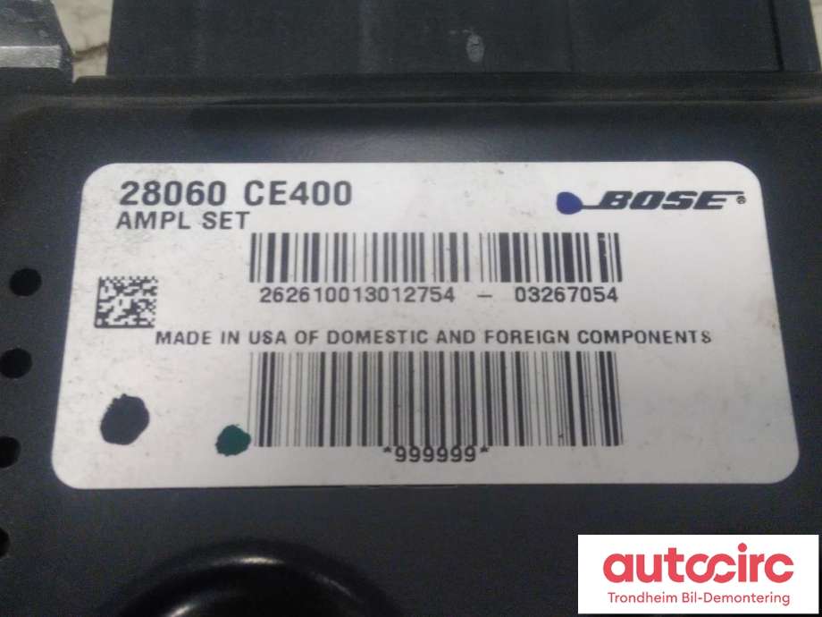 Bilstereo forsterker til Nissan 350 Z 2002-2009  (BOSE|28060-CE400|28060CE400|)