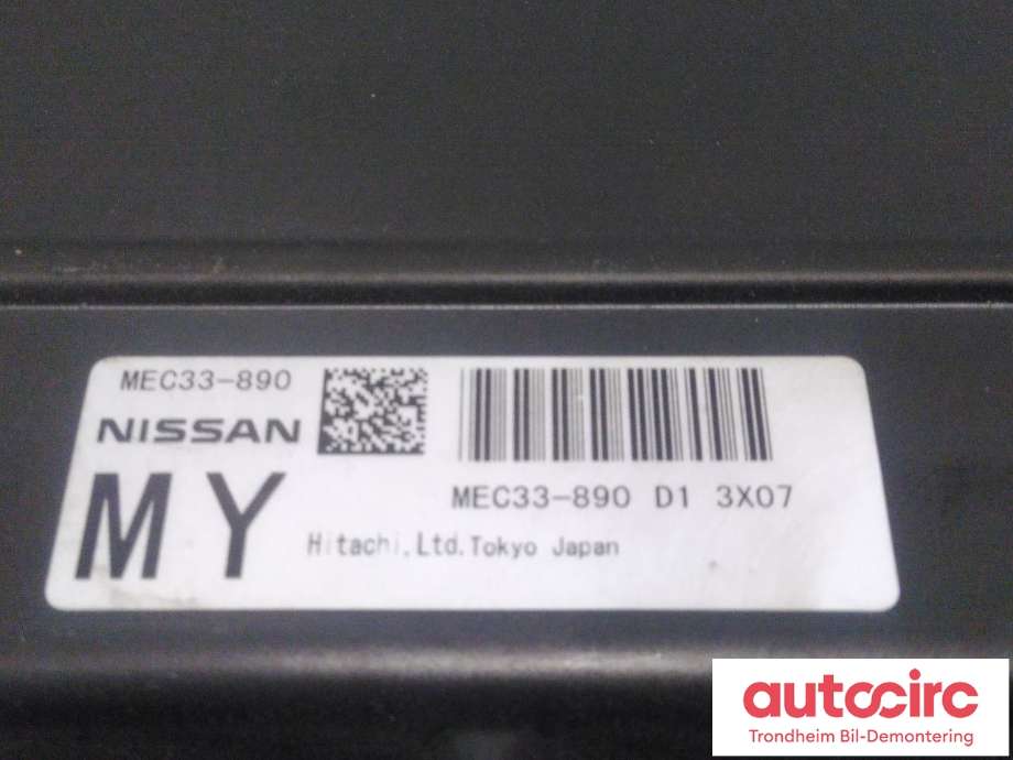 Styreenhet motor til Nissan 350 Z 2002-2009 (HITACHI|MEC33-890|23710-CD700|23710CD700| 23710-CD70B| 23710CD70B)