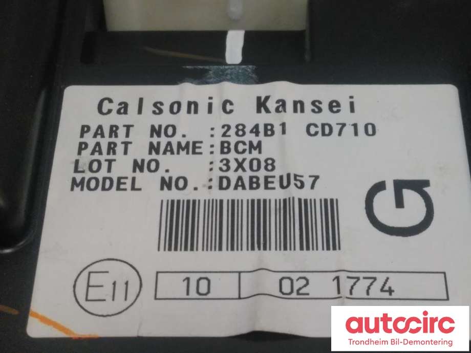 Styreenhet comfort (BCM) til Nissan 350 Z 2002-2009  (CALSONIC KANSEI|5C150-34710|5C15034710|)