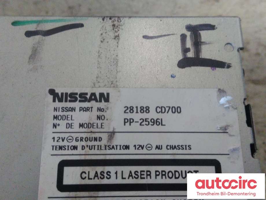 Bilstereo til Nissan 350 Z 2002-2009  (BOSE|28188-CD700|28188CD700|PP-2596L)