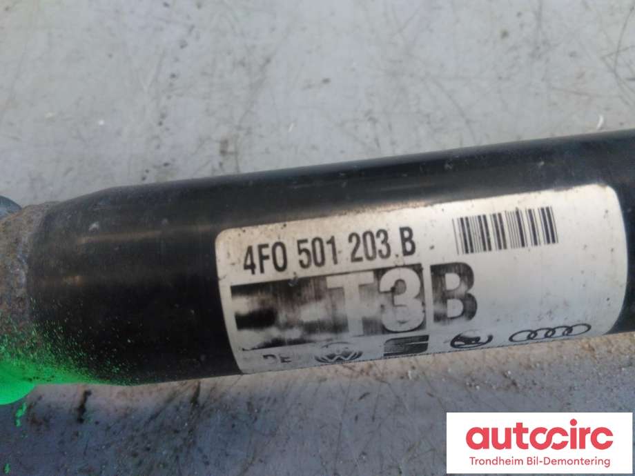 Drivaksel venstre bak, diesel/automat til Audi A6 2005-2008 (Type III, Fase 1) (C6) (C6) (..|4F0501203B|4F0501203BX|4F0 501 203 B| 4F0 501 203 BX)