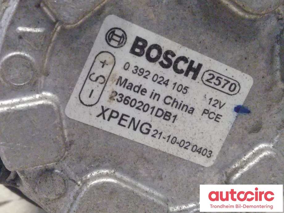 Vannpumpe elektrisk til XPeng P7 2021-->>  (BOSCH|2360201DB1|0392024105|)