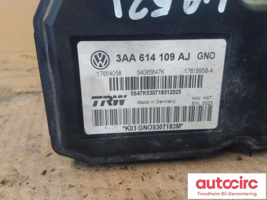 ABS sentral til VW CC 2012-2014 (PASSAT CC) (PASSAT CC) (TRW|3AA614109AJ|)