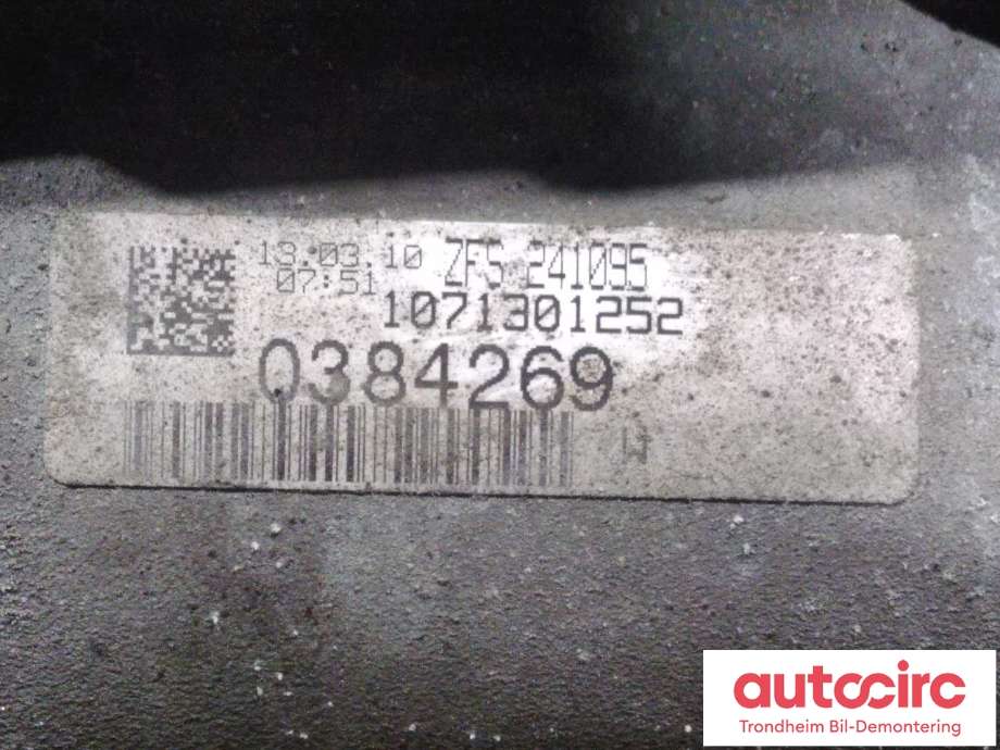 Girkasse 4WD komplett automat til Audi A6 2008-2011 (Type III, Fase 2) (C6) (C6) (ZF|09L300040TX|ZF5541095|KJC)