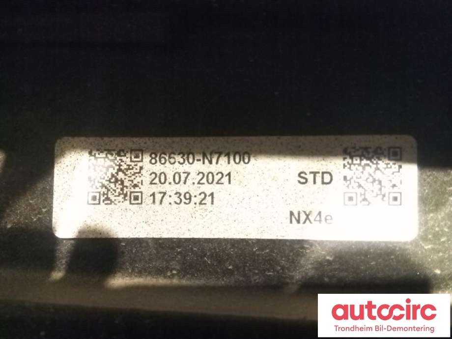 Støtfangerforsterkning bak til Hyundai Tucson 2021-->> (HYUNDAI/KIA|86631N7100|86630-N7100|95460-N7000)