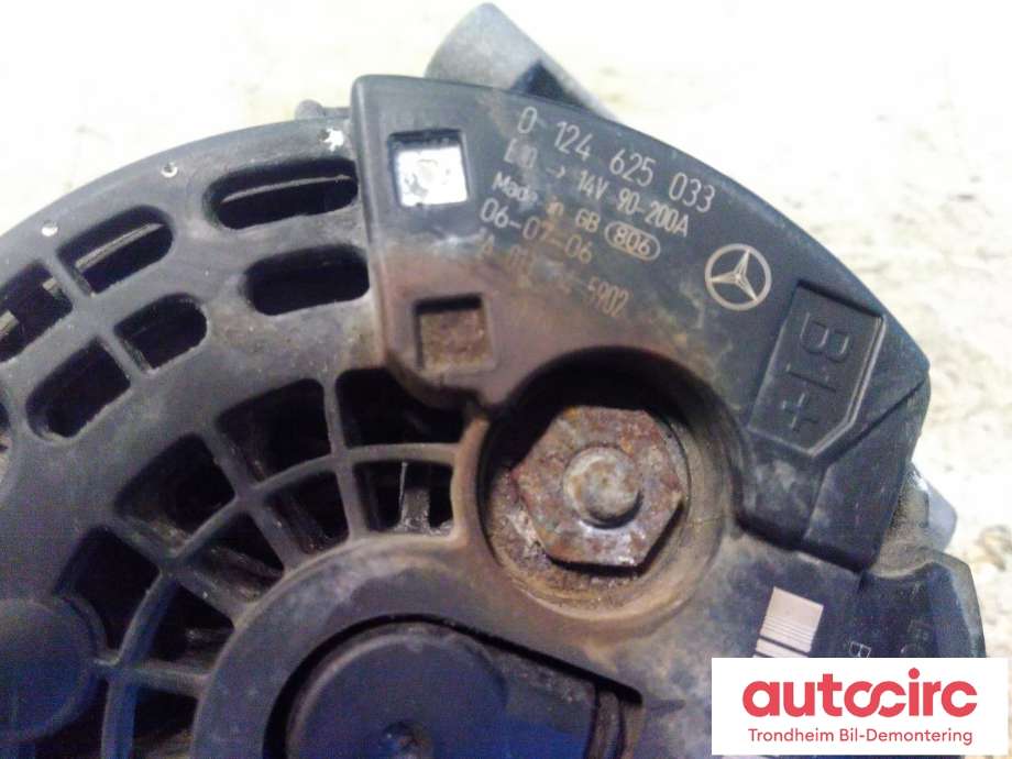 Dynamo diesel til Mercedes E-Klasse 2006-2009 (Fase 2) (W211) (W211) (BOSCH|A0131545902|0124625033|)