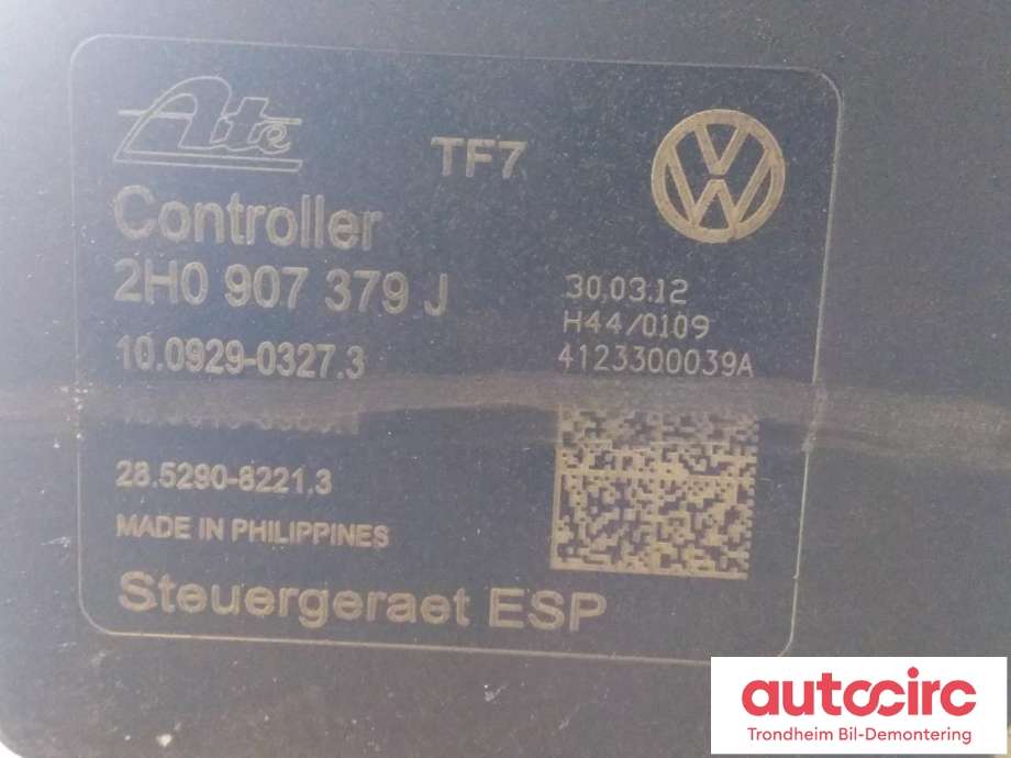 ABS sentral til VW Amarok 2010-2016 (Type I, Fase 1) (ATE|2H0614517D|2H0907379J|)