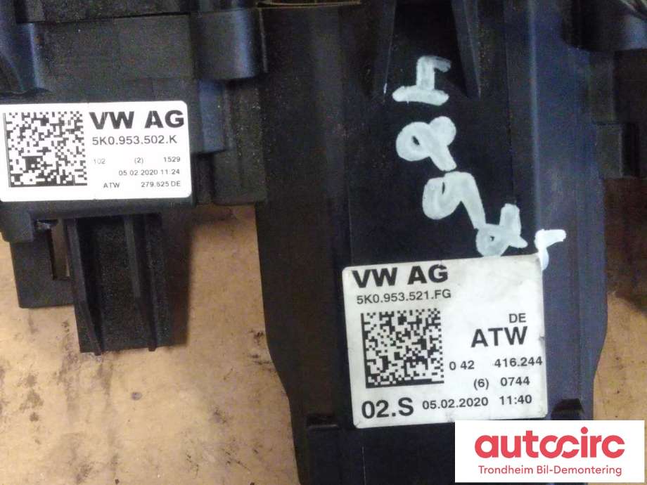 Bryter combi til VW Caddy 2015-2020 (Type III, Fase 3)  (..|5K0953502K|5K0953521FG|)