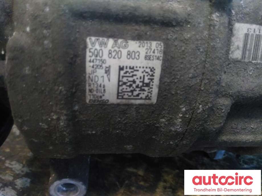 Aircondition kompressor til Audi A3 2012-2016 (Type III, Fase 1)  (DENSO|5Q0820803|5Q0820803K|)