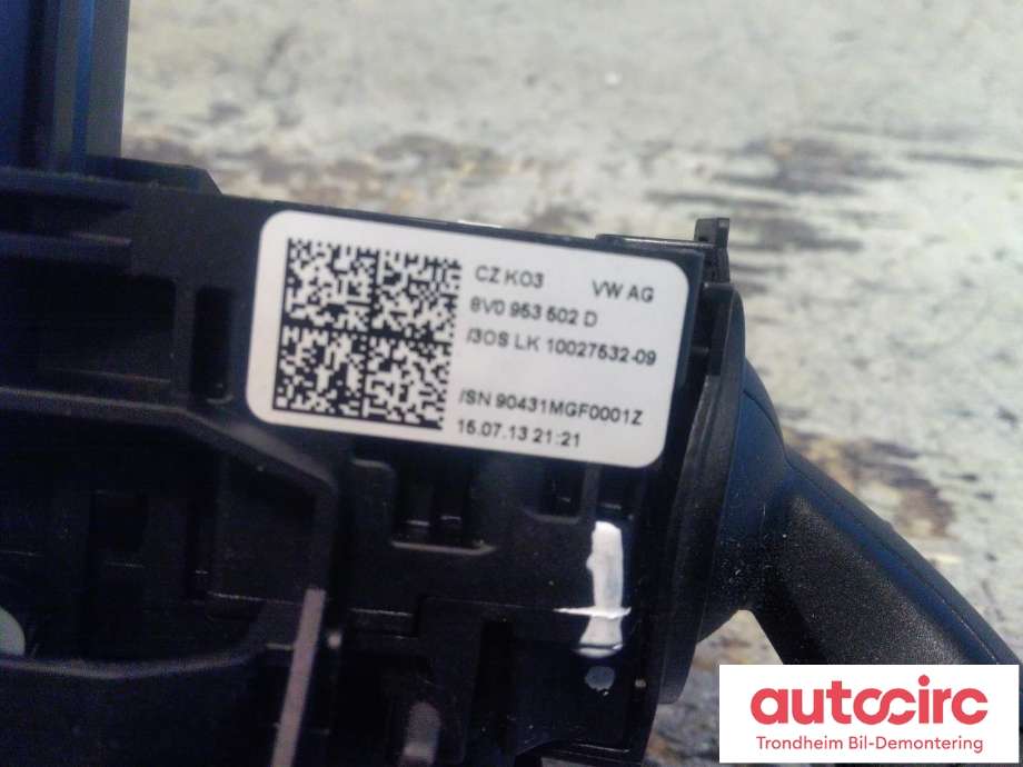Bryter combi til Audi A3 2012-2016 (Type III, Fase 1) (VW AG|8V0953521D|8V0953502D|5Q0953549A|5Q0953549E)