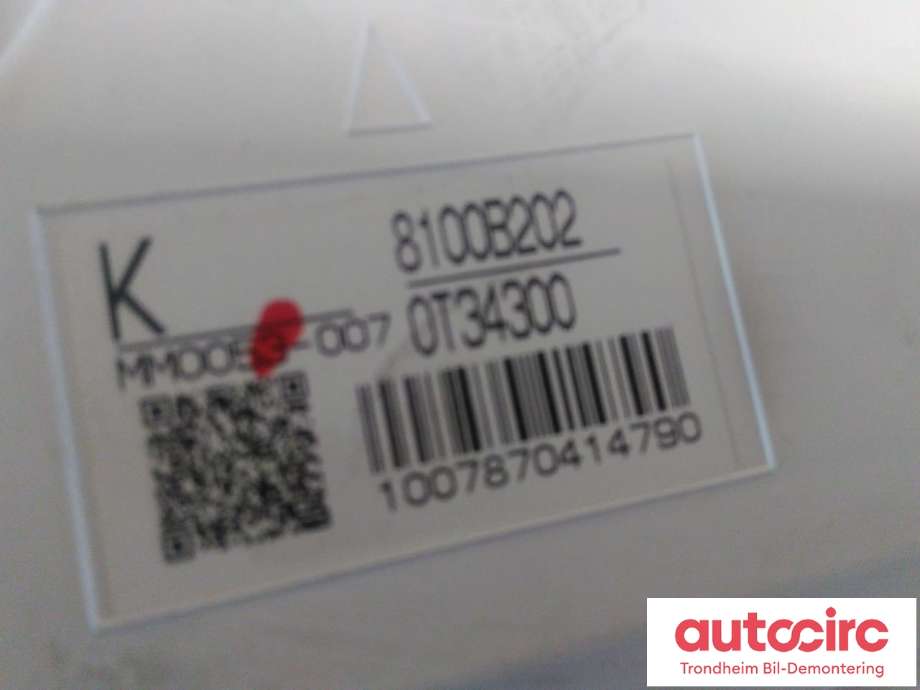 Instrumentpanel til Peugeot 4007 2007-2012  (..|6103GN|8100B202|)
