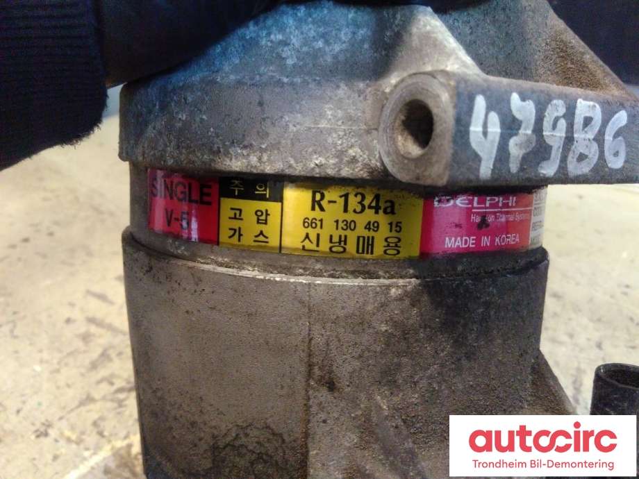 Aircondition kompressor til SsangYong Rexton 2007-2013 (Y250) (Y250) (DELPHI|6611304915|714956|)