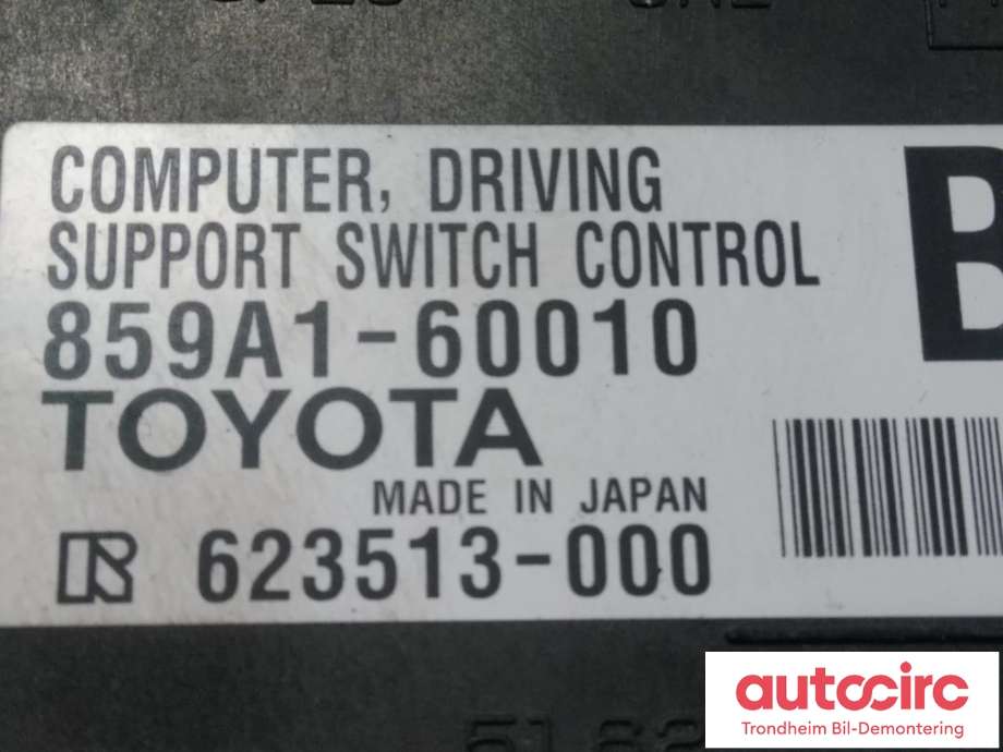Styreenhet diverse til Toyota Land Cruiser 150 2010-2013 (Fase 1) (..|859A1-60010|859A160010|623513-000)