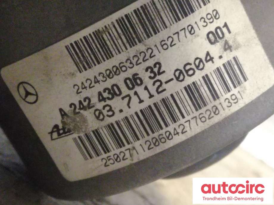 Vakuumpumpe til Mercedes B-Klasse, electric drive 2014-2018 (W242) (W242) (ATE|A2424300632|03.7112-0604.4|)