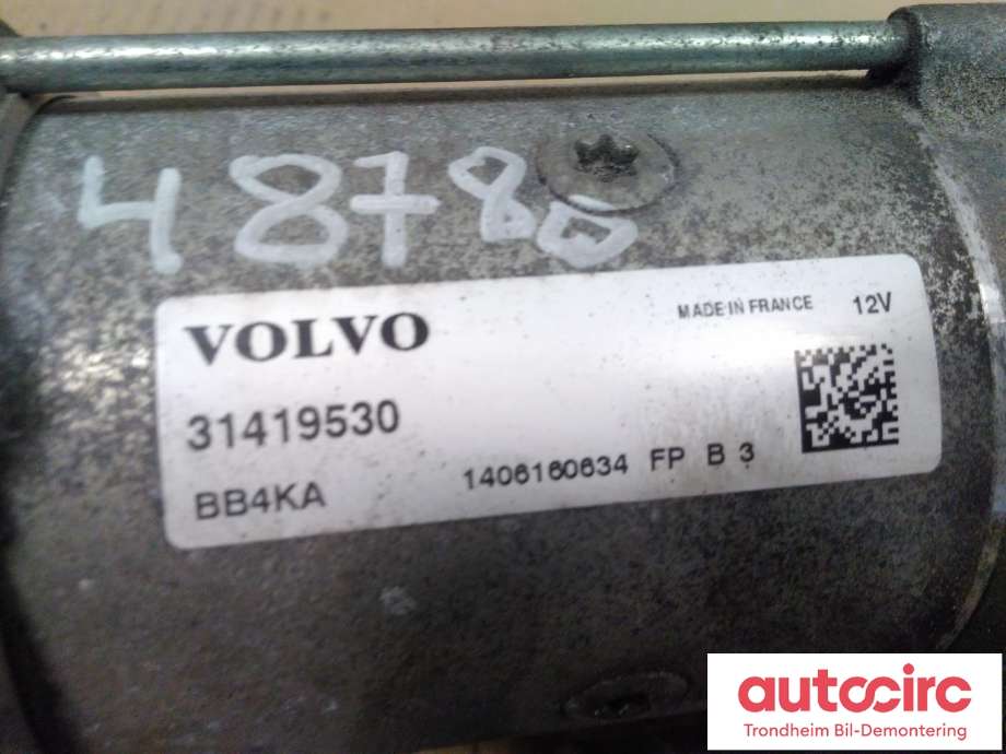 Starter diesel til Volvo XC60 2014-2017 (Type I, Fase 2) (..|31419530|36002980|)