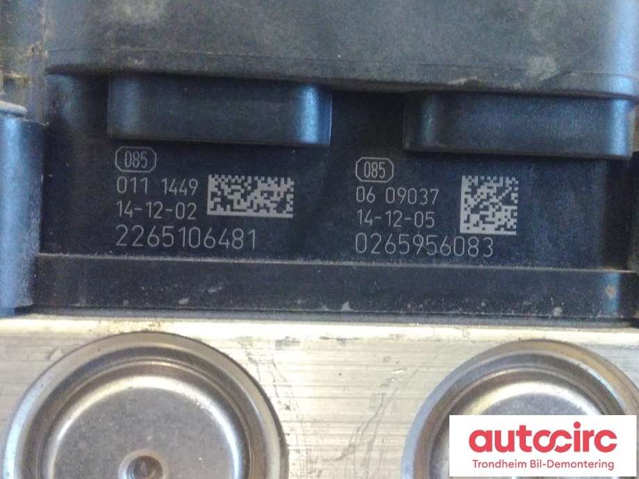 ABS sentral til Peugeot 308 2013-2021 (Type II)  (BOSCH|9806742980|1613126480|1682589580| 9810768180| 0265956083)