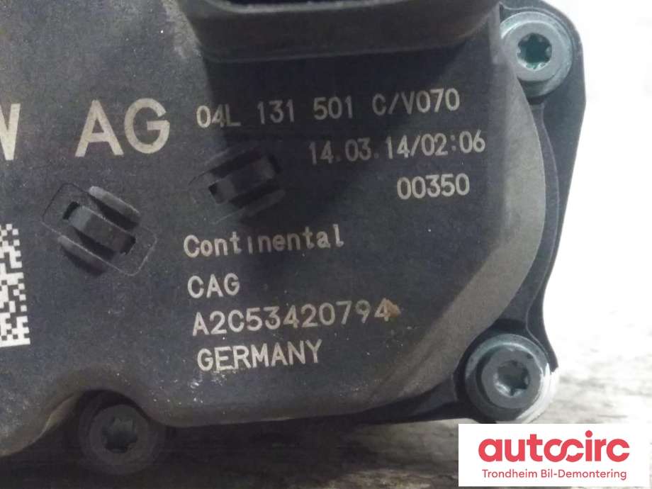 EGR-ventil til Škoda Octavia 2013-2016 (Type III, Fase 1)  (CONTINENTAL|04L131501C|A2C53420794|)