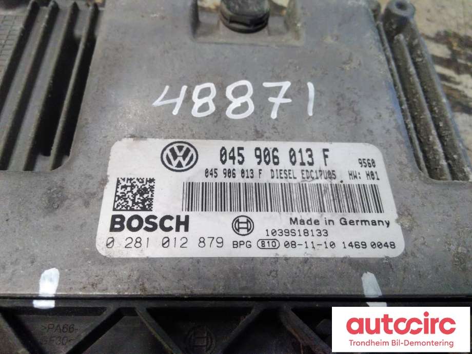 Styreenhet motor til VW Polo 2005-2009 (Type IV, Fase 2)  (BOSCH|045906013F|0281012879|)