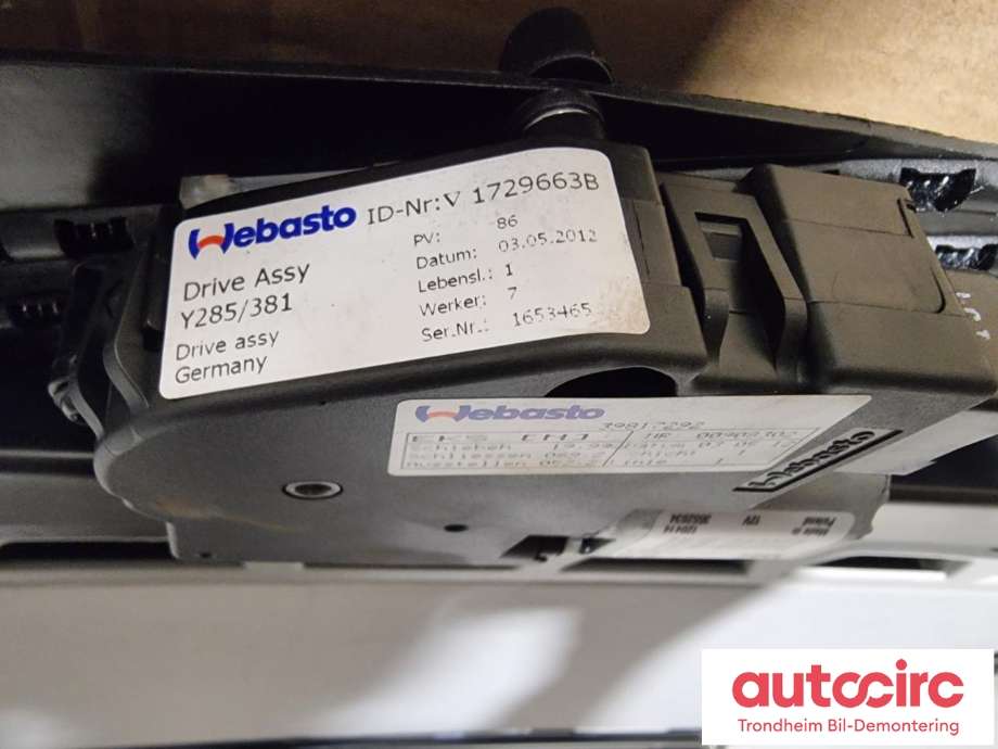 Takluke til Volvo XC70 2008-2013 (Type II, Fase 1)  (WEBASTO/VOLVO|31299226|39899457|31218069)