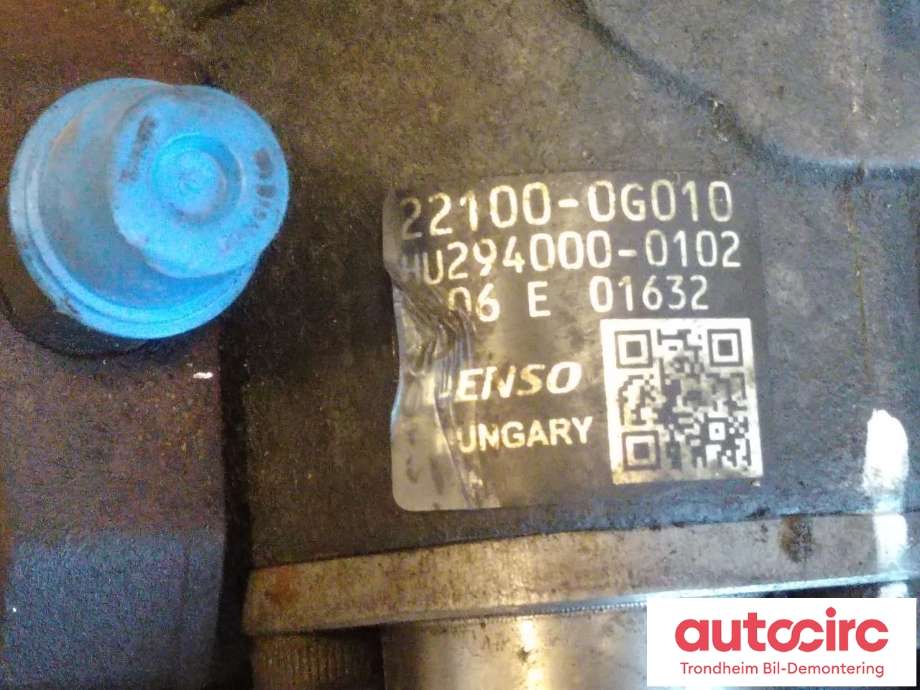 Dieselpumpe til Toyota Avensis 2003-2008 (Type II)  (DENSO|22100-0G010|221000G010|HU294000-0102)