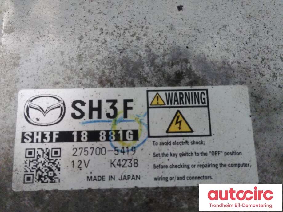 Styreenhet motor til Mazda CX-5 2012-2017 (Type I)  (...|SH3F-18-881G|SH3F18881G|275700-5419)